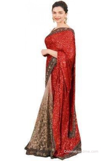 Glory Sarees Embriodered Bollywood Net Sari